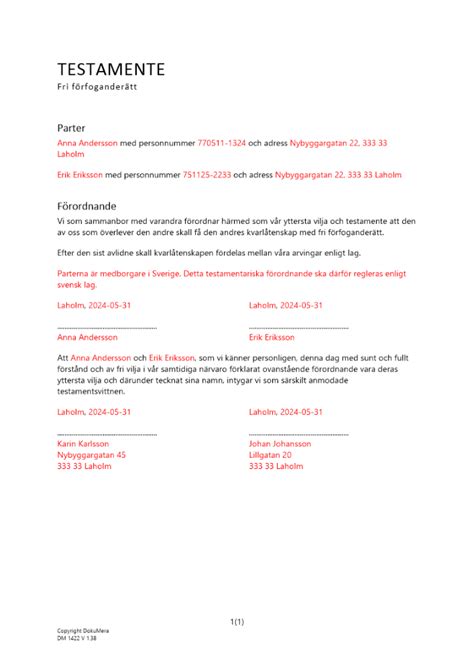 Inbördes testamente gifta